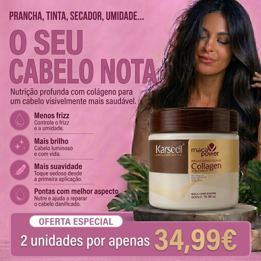 KARSEELL COLLAGEN™ | Cabelo mais suave, brilhante e sem frizz desde a primeira utilização