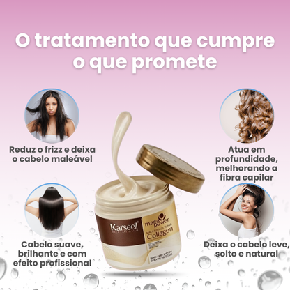 KARSEELL COLLAGEN™ | Cabelo mais suave, brilhante e sem frizz desde a primeira utilização